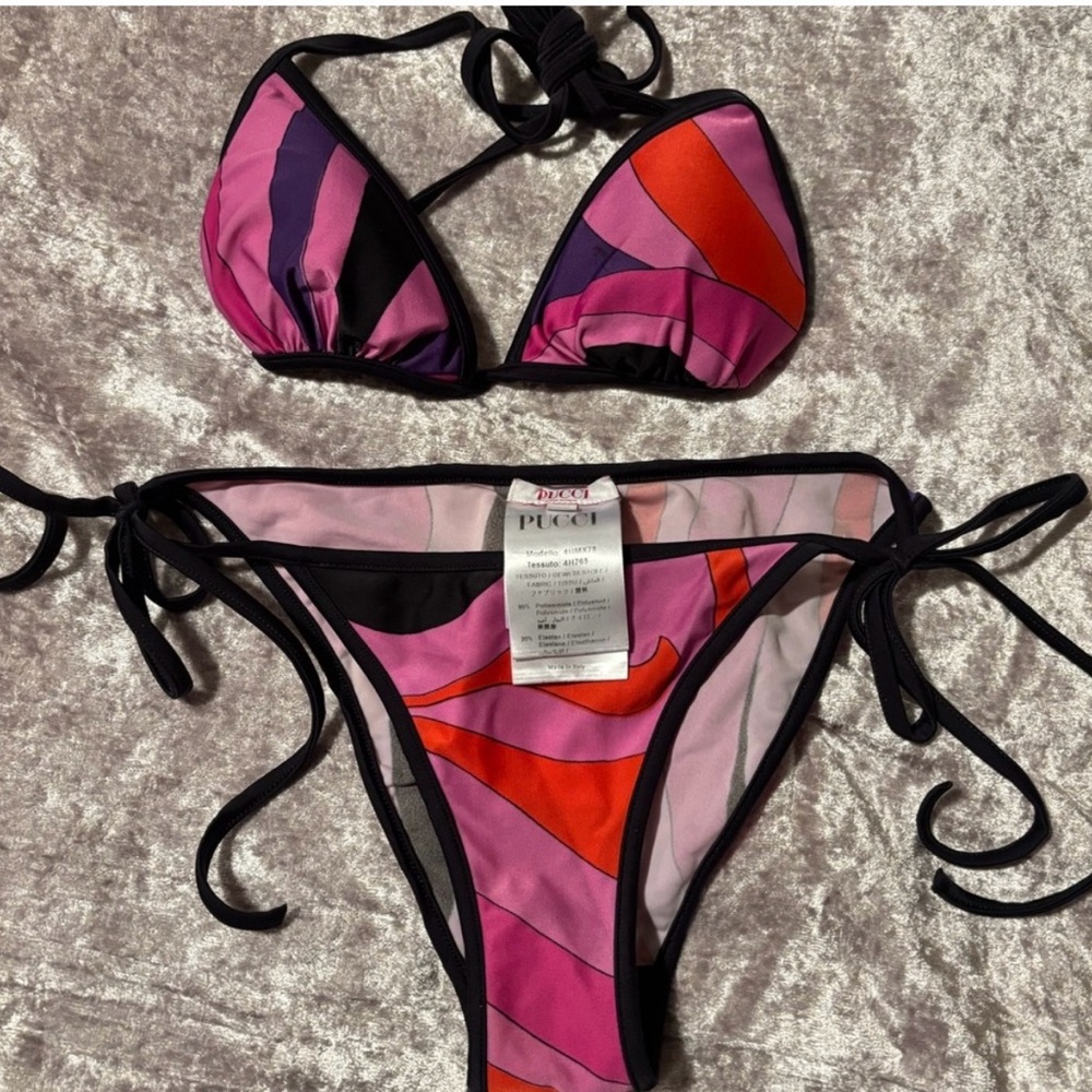 Marmo print Emilio Pucci Bikini . Size XS
